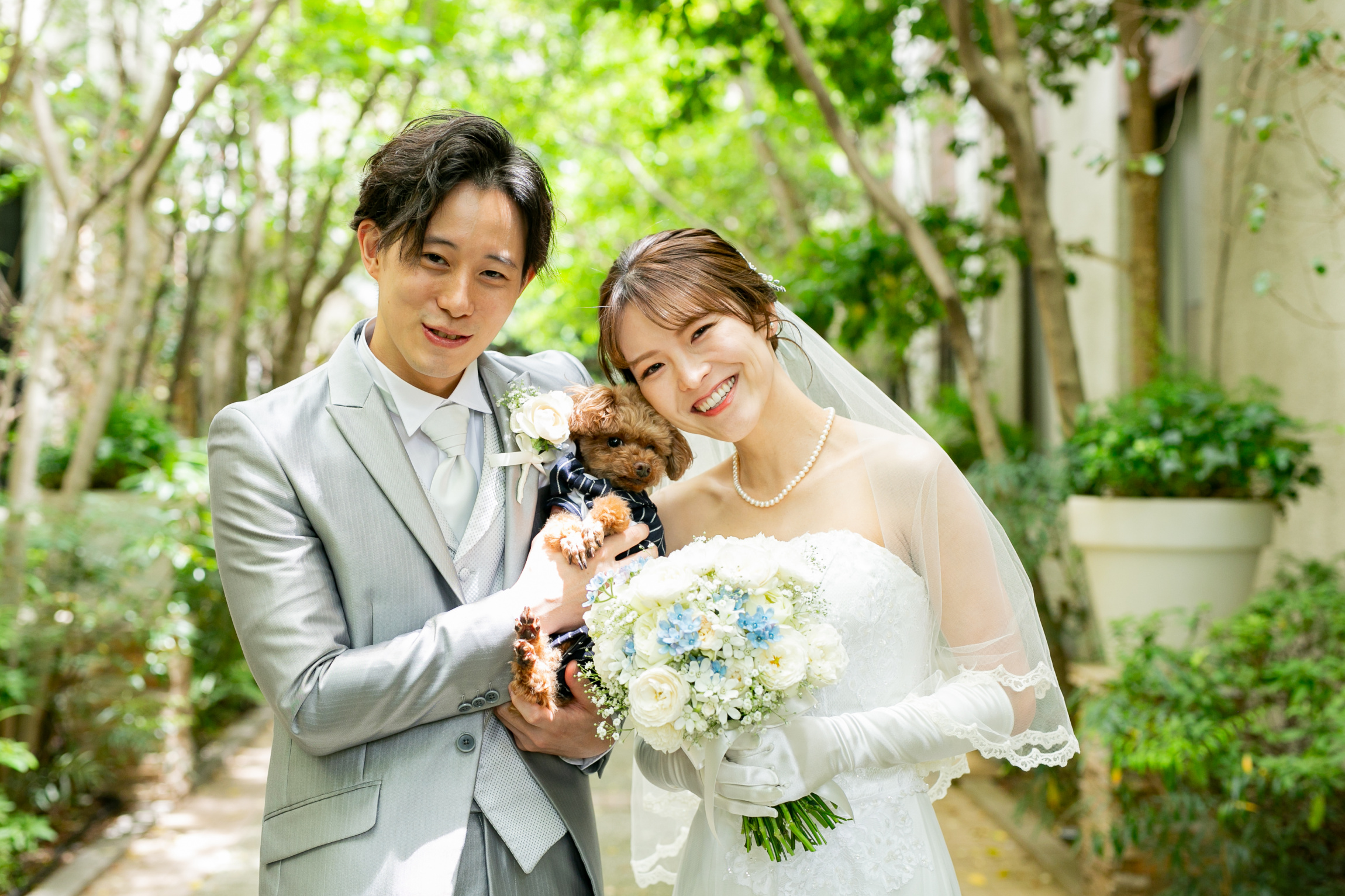 ペットも家族　愛犬と一緒にアットホームウェディング